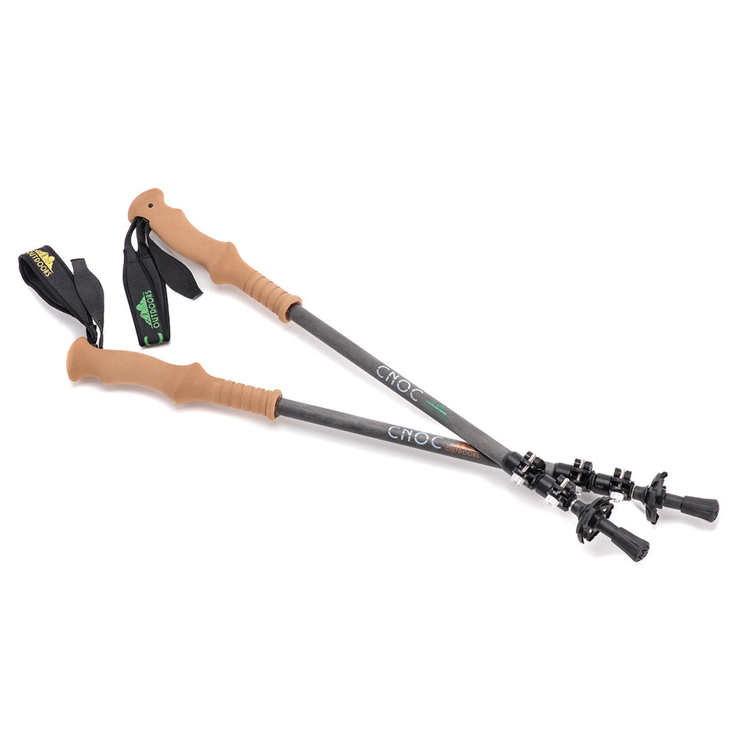 Outdoor Products 51 in Apex Trekking Walking Hiking Pole Set Aluminum,  Green 
